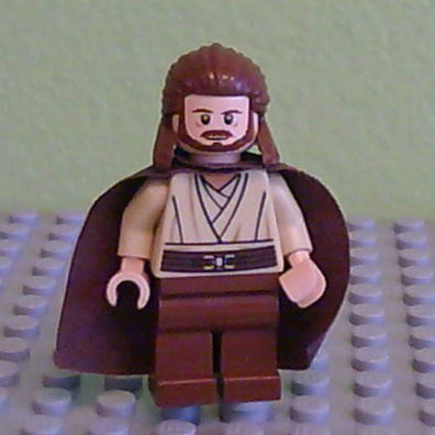 LEGO Minifigure -- Qui-Gon Jinn (9499)-Star Wars / Star Wars Episode 1 -- SW0410 -- Creative Brick Builders